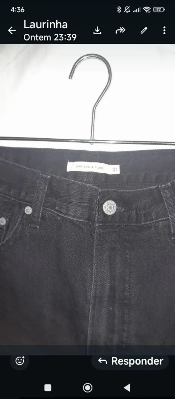 CALÇA LEVIS PRETA (NOVA) - Foto 5