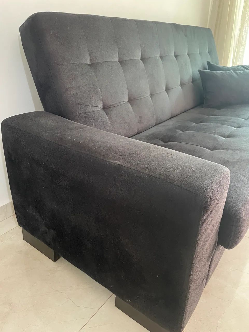 Sofá cama preto - Foto 2