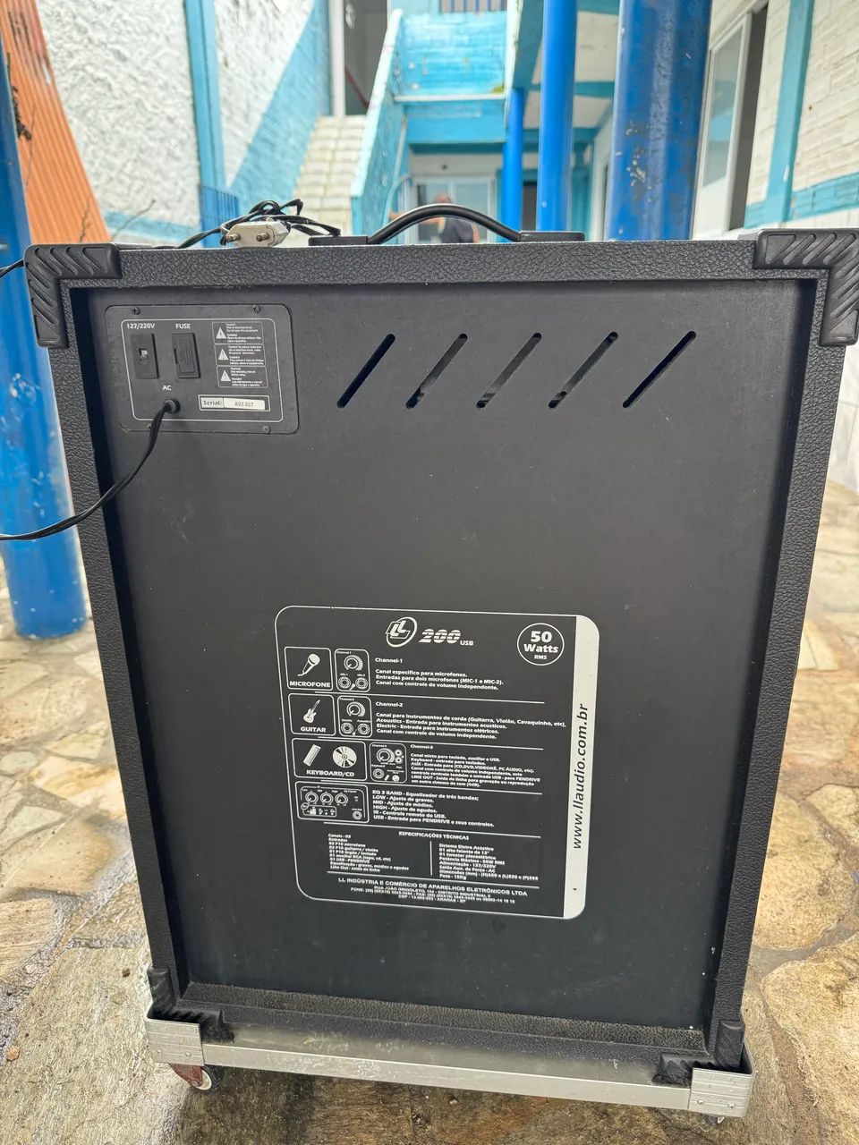 Caixa de som amplificador LL200 50w