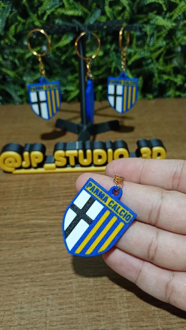 Kit 4 chaveiros do Parma Cálcio Clube Italiano - Foto 2