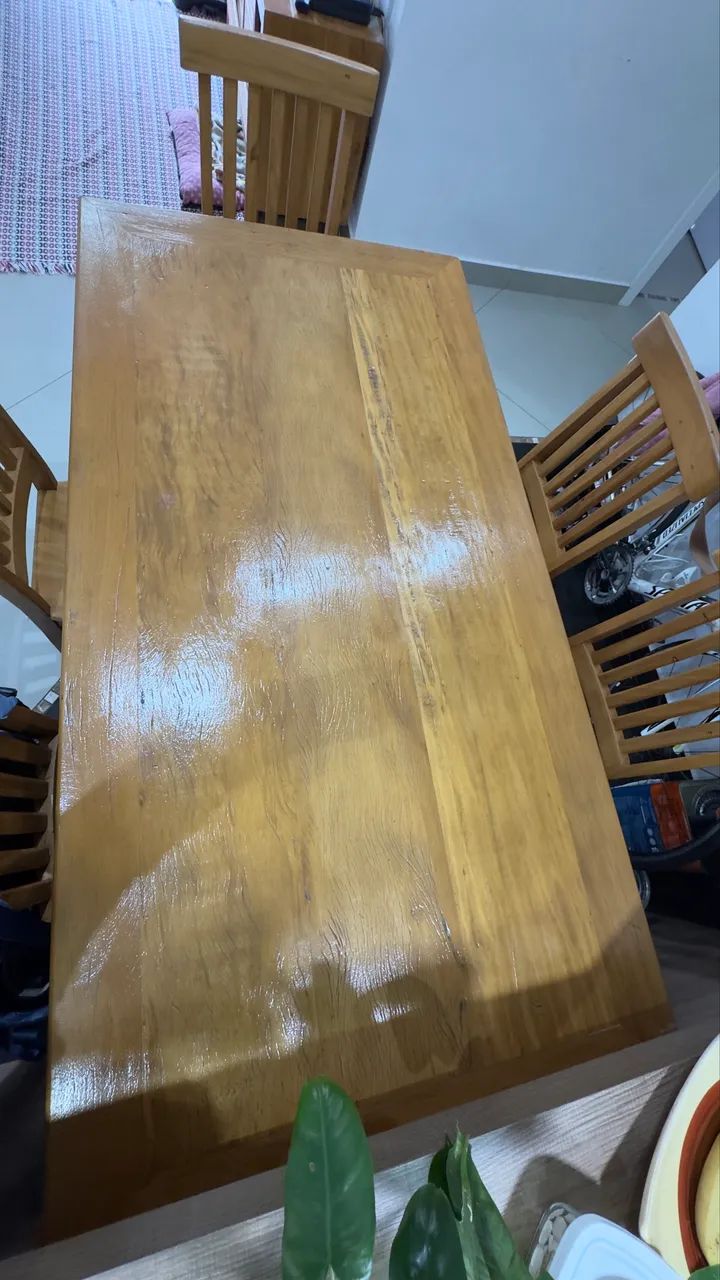 Conjunto Mesa de Jantar Madeira Maciça - Foto 3