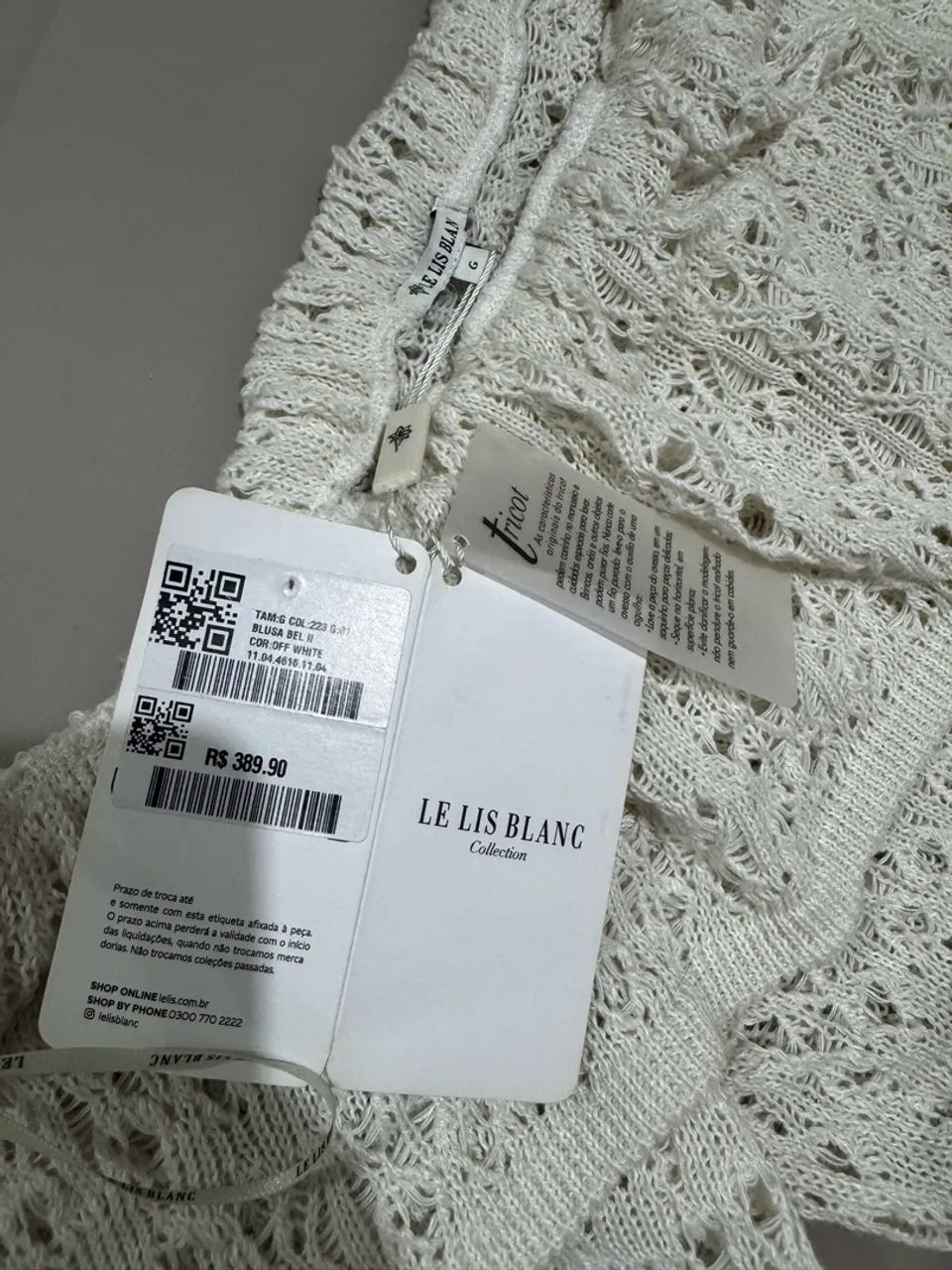 Blusa Tricot Le Lis Blanc Nova com etiqueta - Foto 4