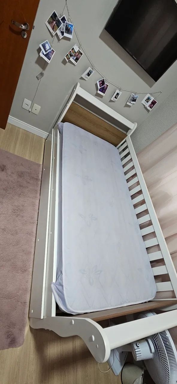 Cama solteiro + auxiliar MDF - Foto 3