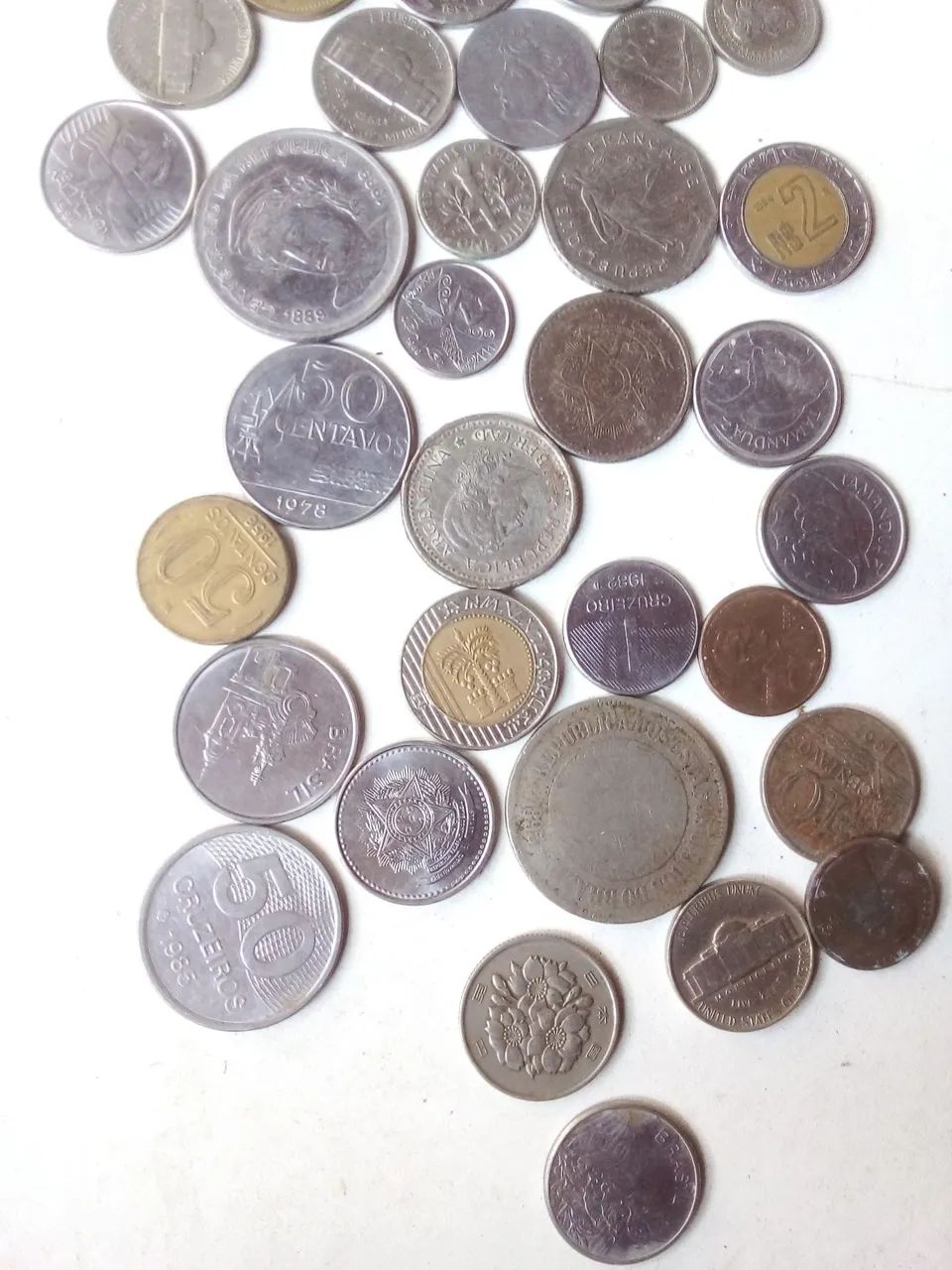 Moedas antigas todas por 50