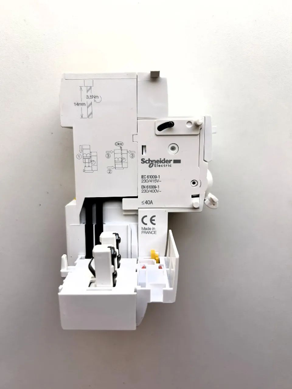Bloco DR 2P 415V 40A 300mA A9Q14240 Schneider - Foto 5