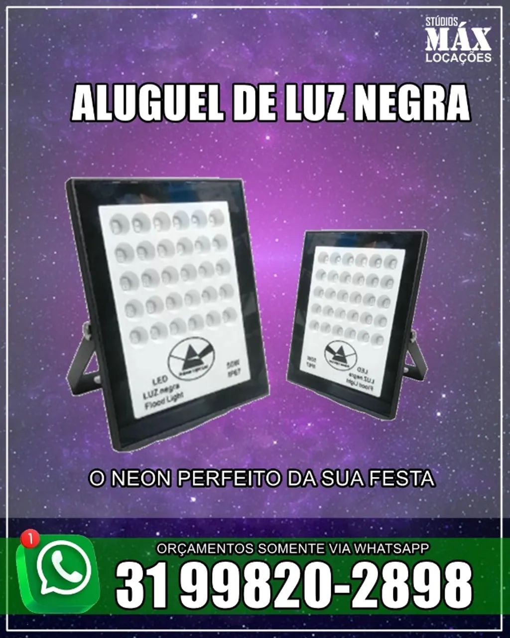 Aluguel de Luz Negra para Eventos