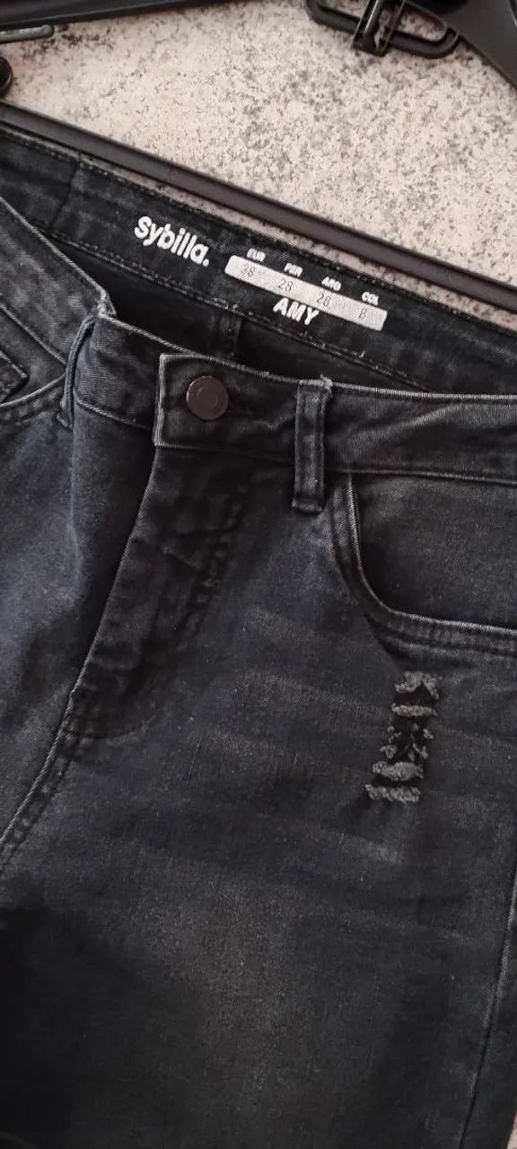 Calça Jeans feminina Importada Sybilla destroyed 36 - Foto 2