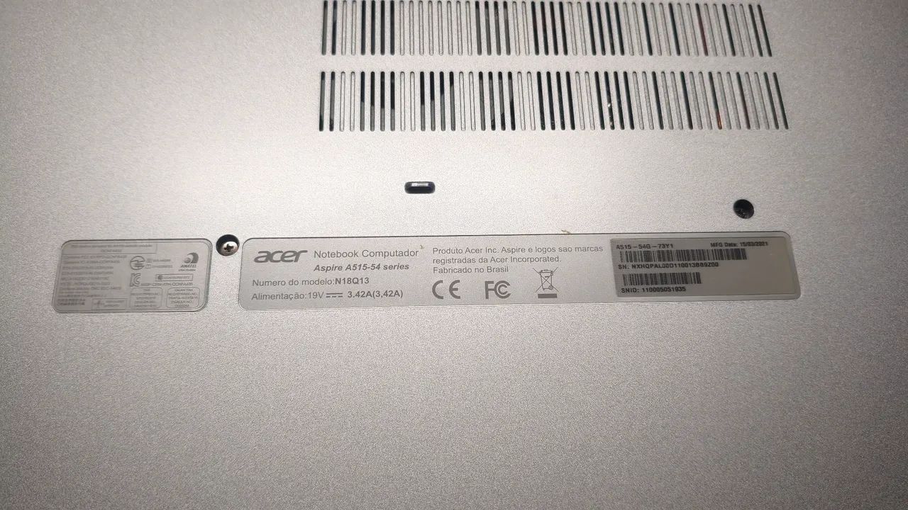 ACER ASPIRE 5 CORE I7 COM PLACA DE VÍDEO NVIDIA - Foto 2