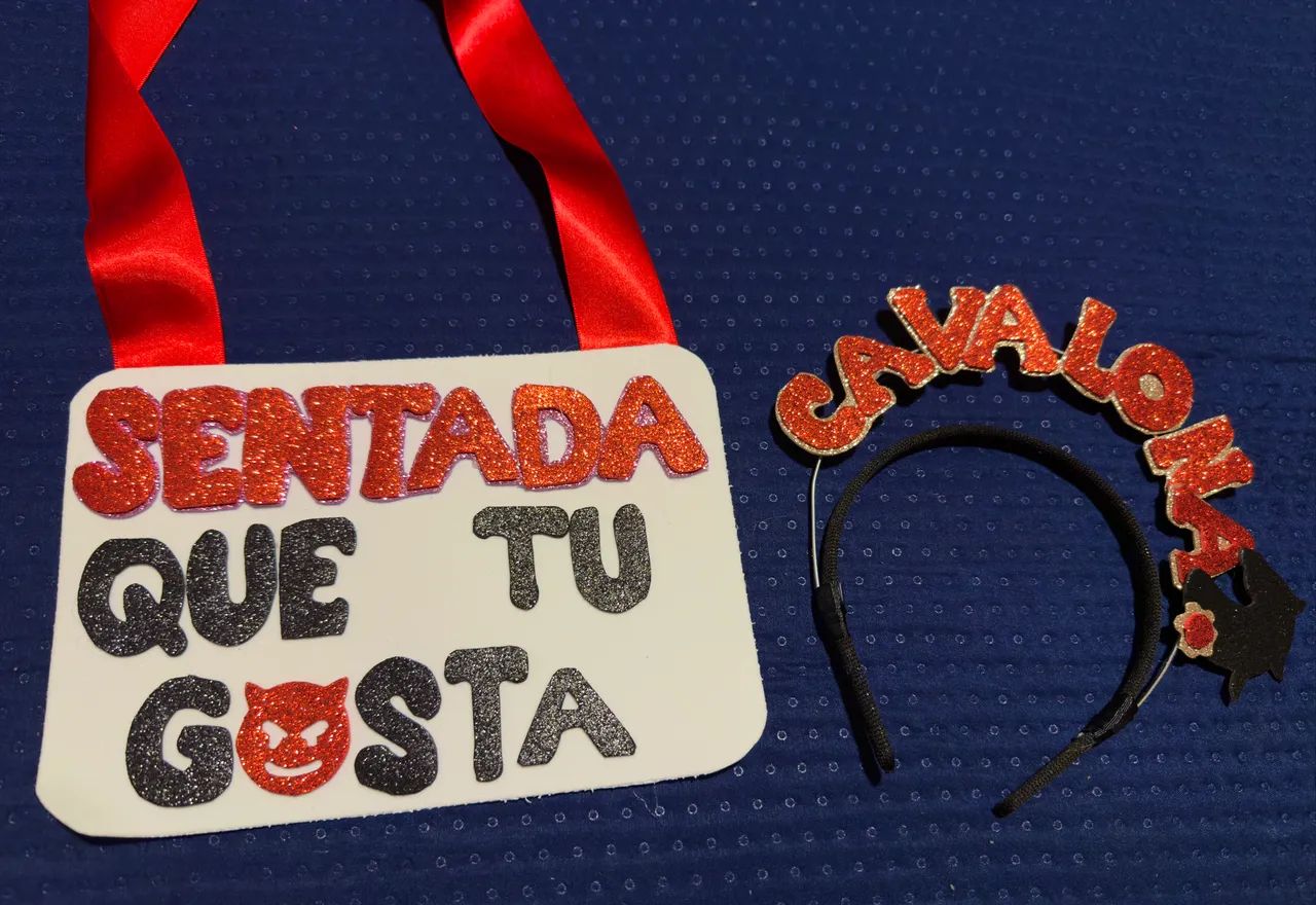 Kit tiara e placa de carnaval  - Foto 4