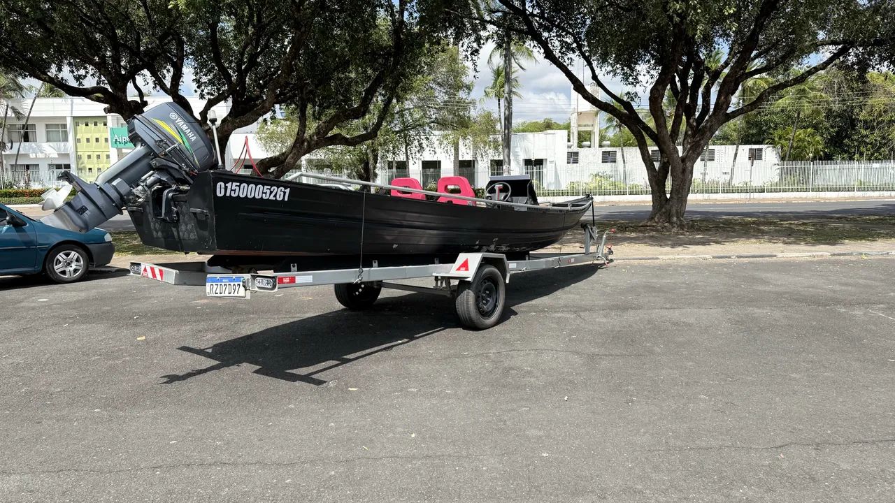 Barco/ motor 30 HP Yamaha + carretinha emplacada. - Foto 4