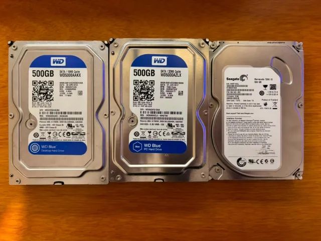 3 HD de 500GB