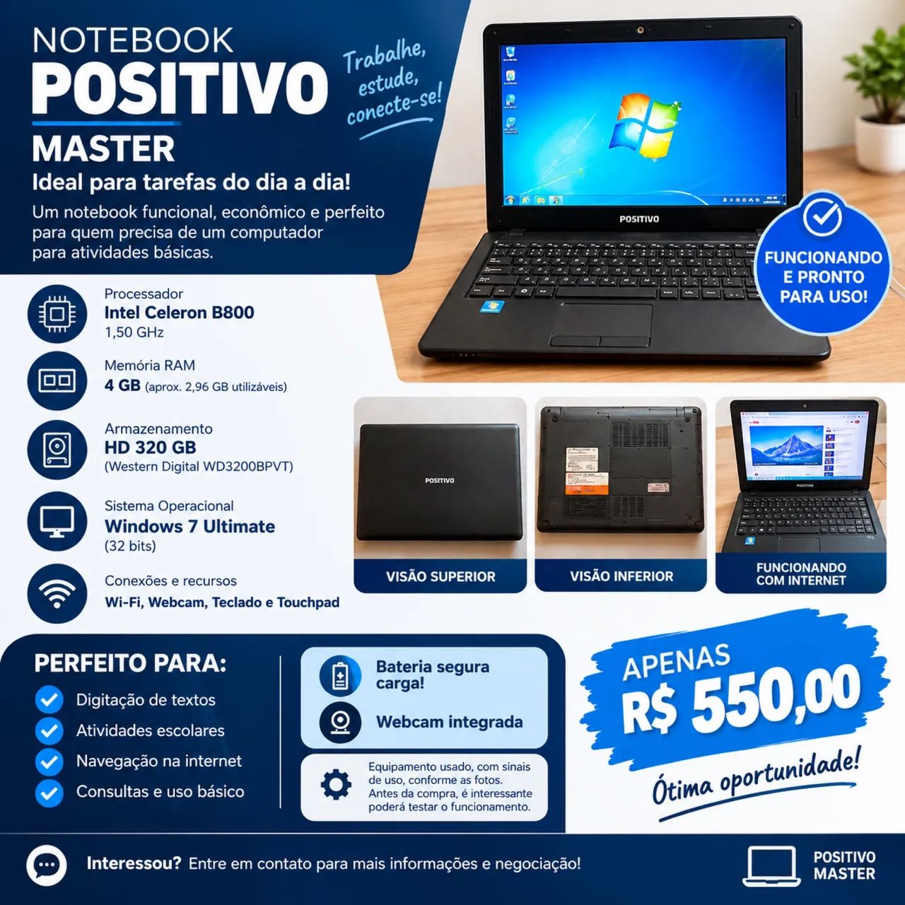 NOTEBOOK POSITIVO MASTER