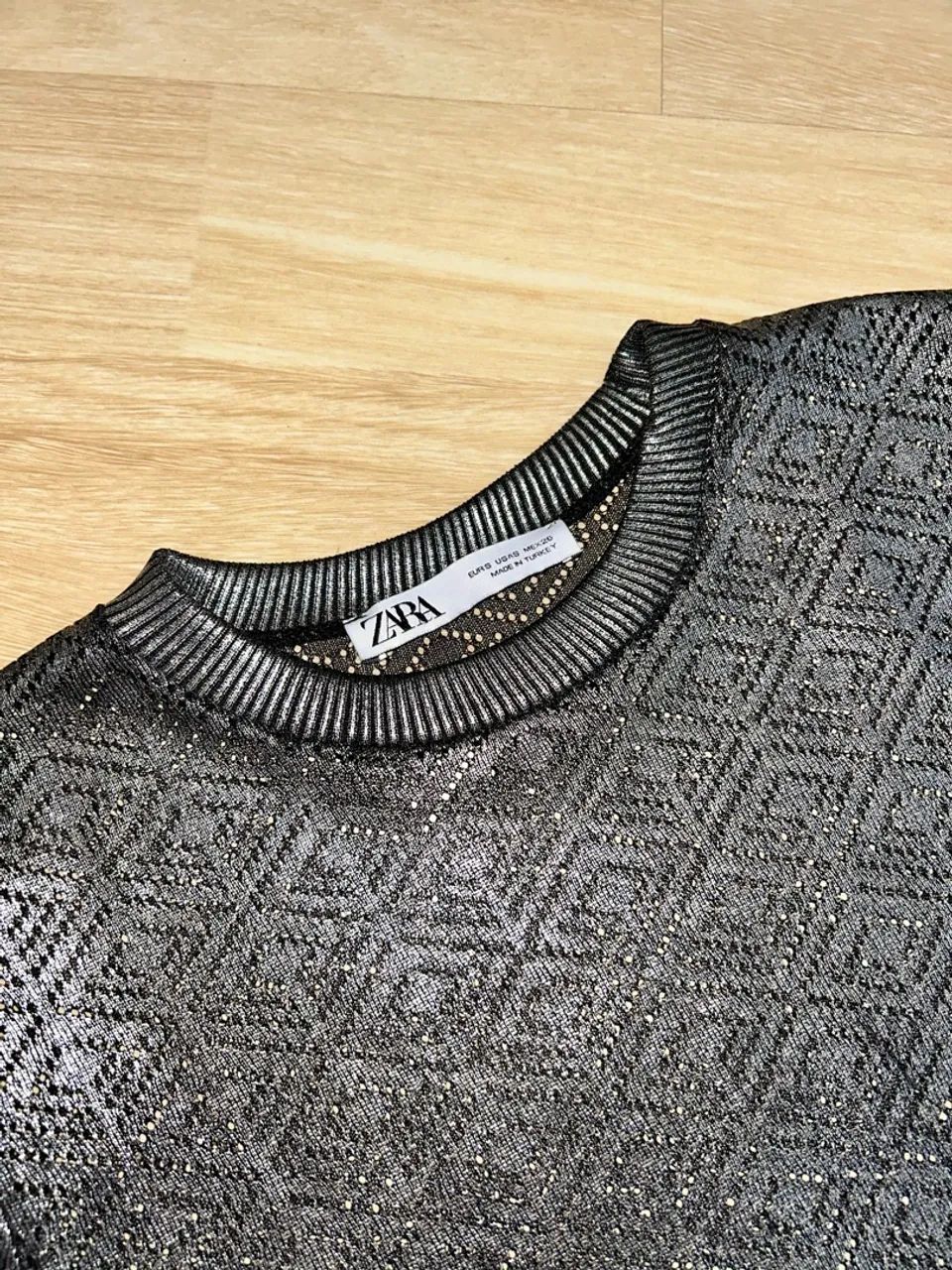 Blusa Manga Longa Prata - Foto 2