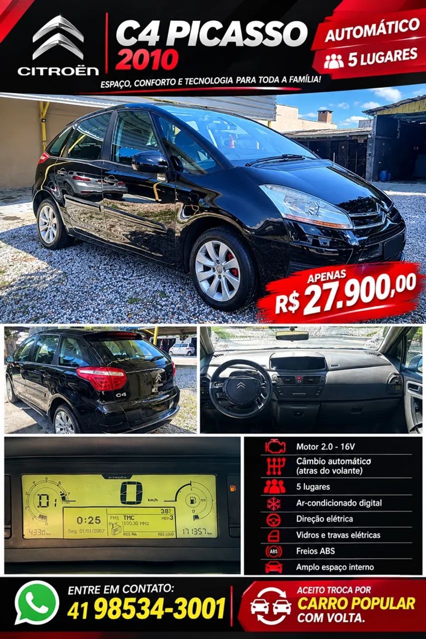 Citroën C4 C4 Picasso/Pic. La Luna 2.0 16V Aut. 2010