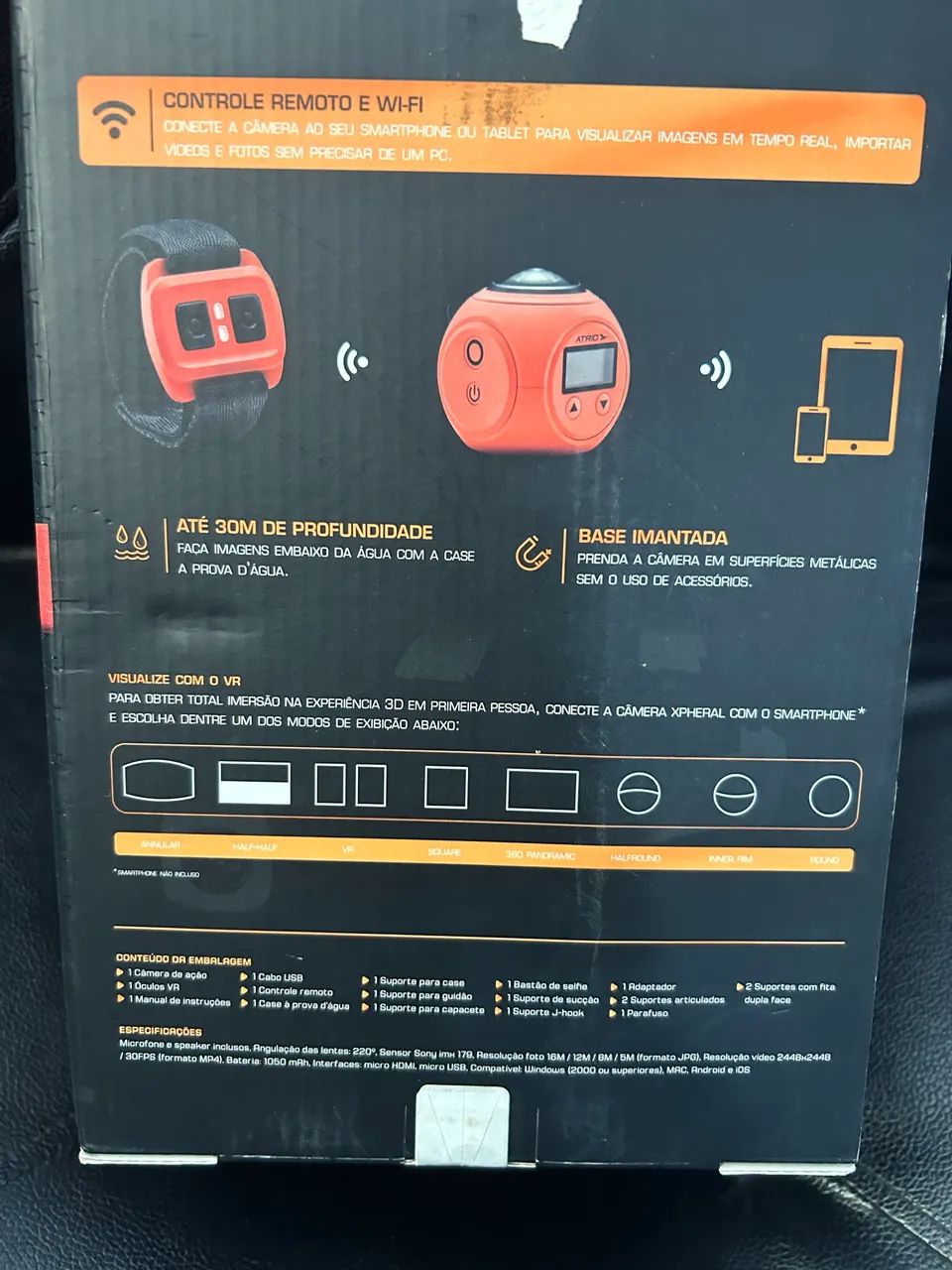 Câmera de ação átrio xpheral  nova na caixa  - Foto 2