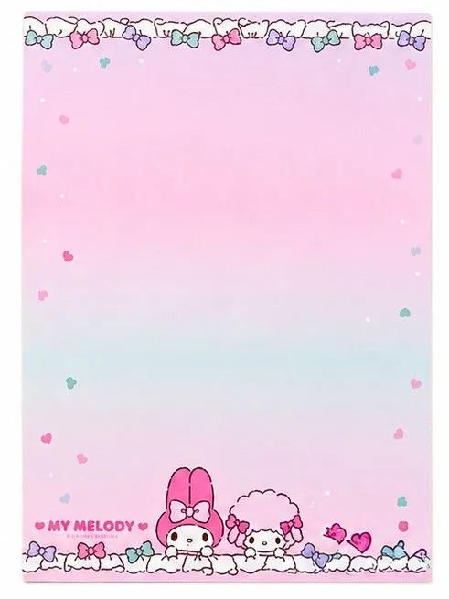 Kit Papel de Carta Sanrio My Melody Importado - Foto 4