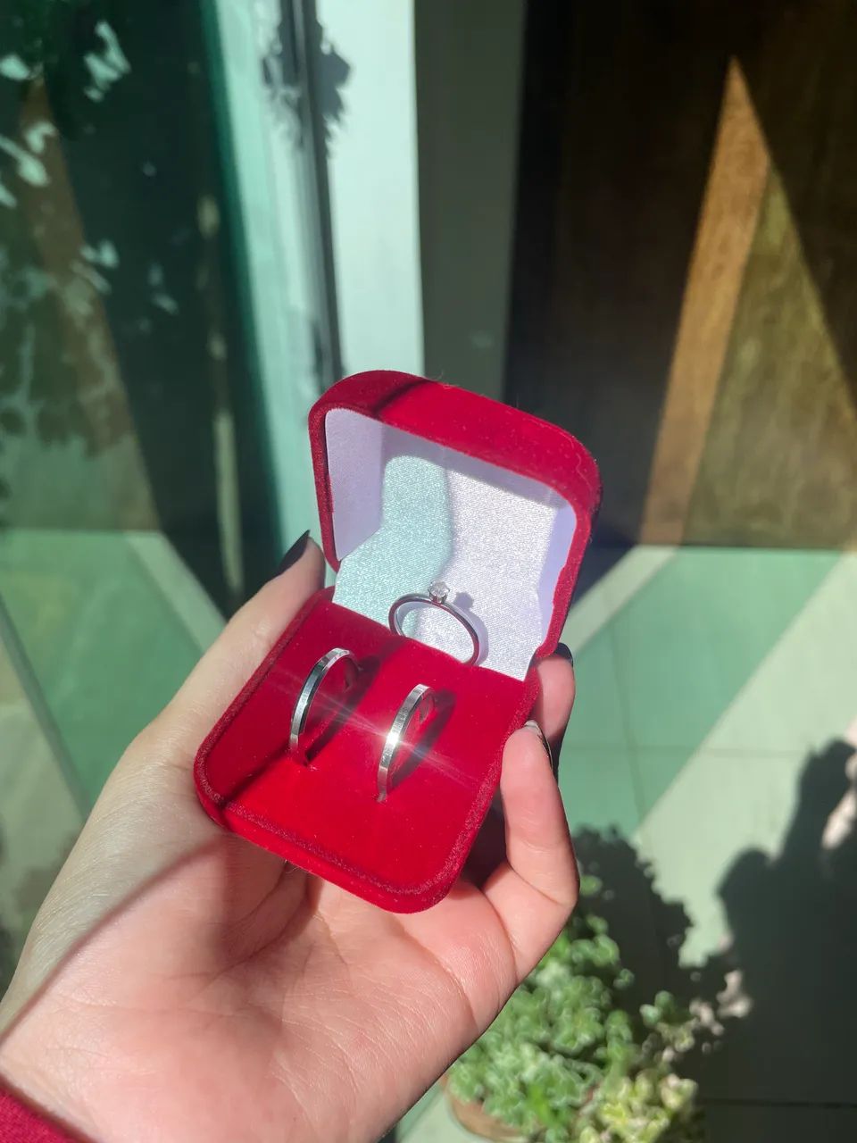 Aliança em aço fina 3mm