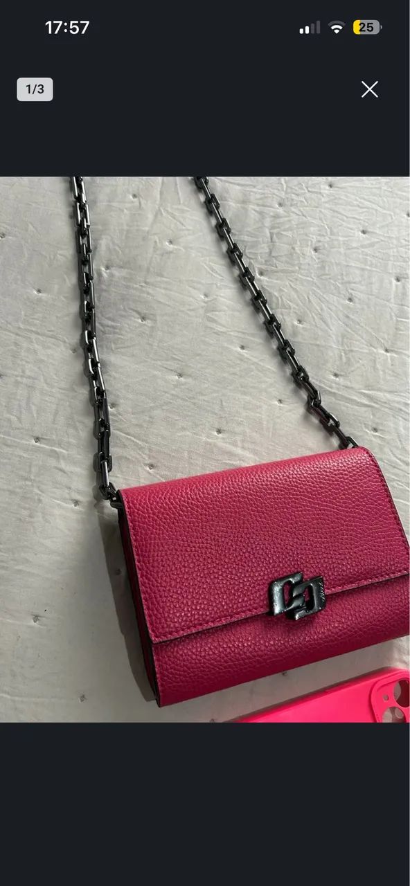 Bolsa colcci rosa 