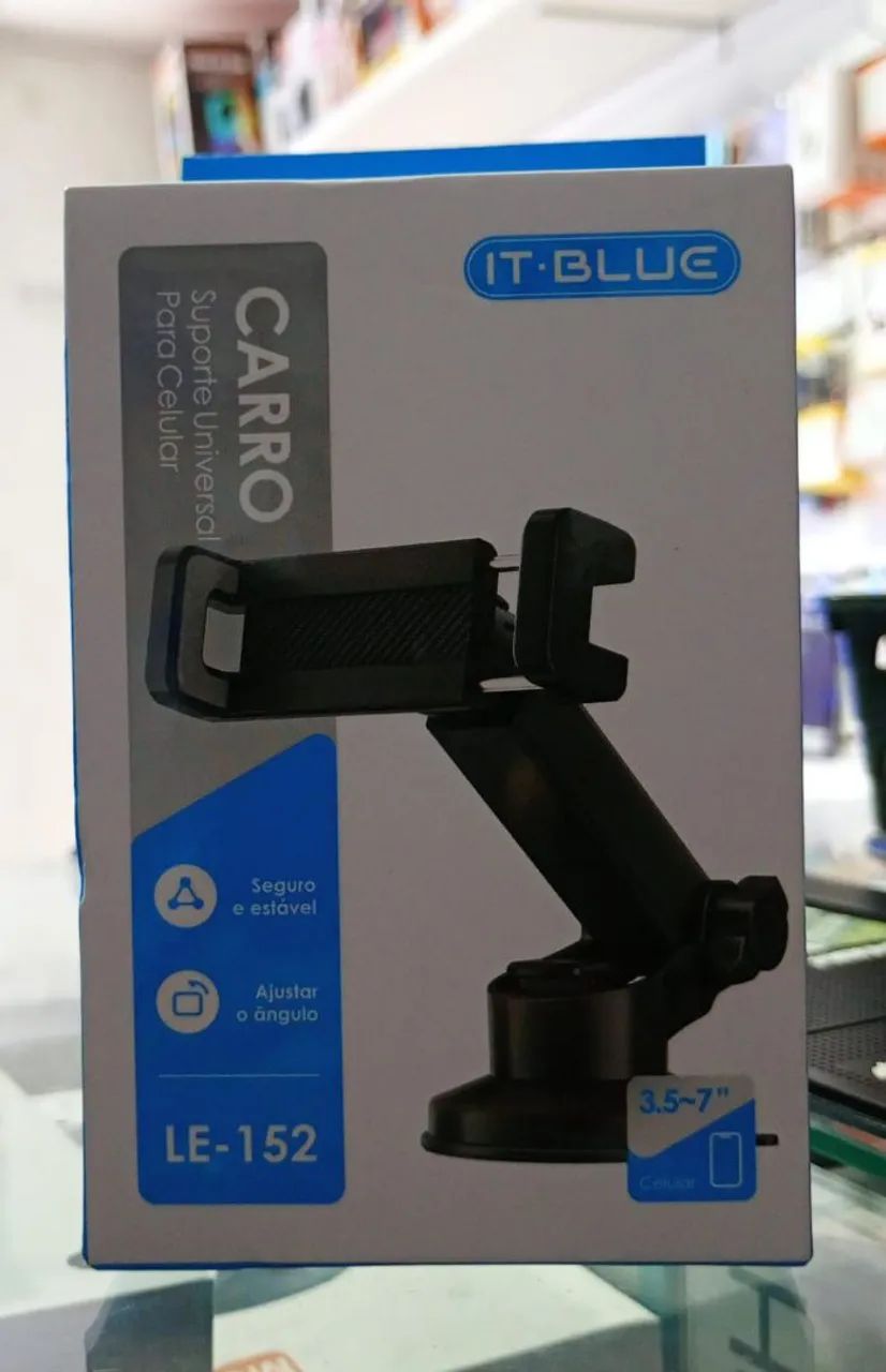Suporte Para Celular Veicular Com Ventosa Para-brisa - Novo