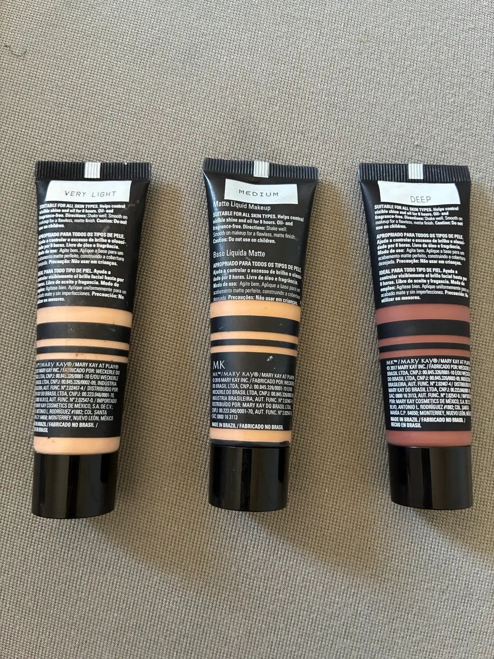 Base Mary Kay Kit 3 Very light + Medium + Deep usadas poucas vezes  - Foto 4