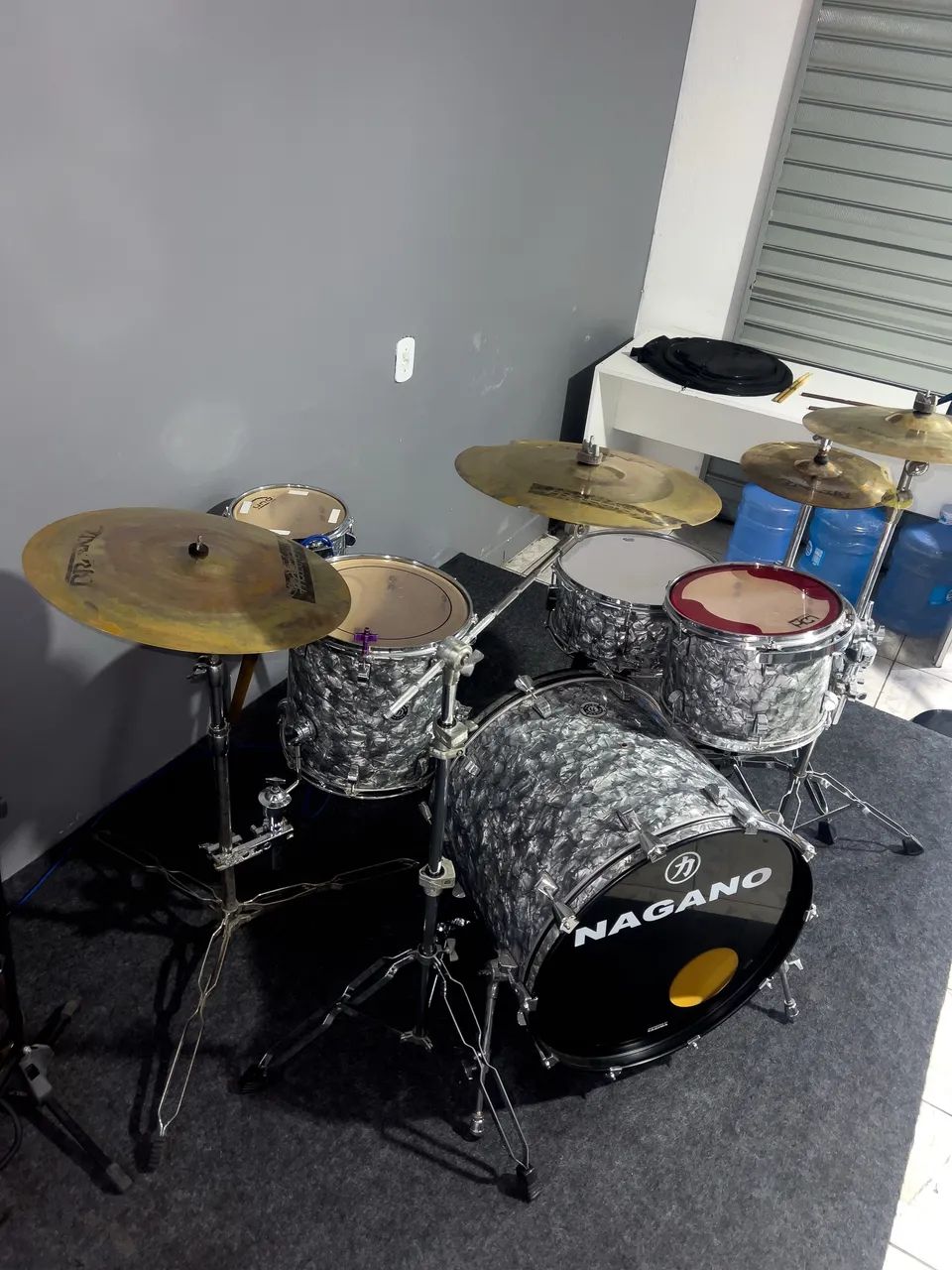 Bateria Acústica Nagano Completa 