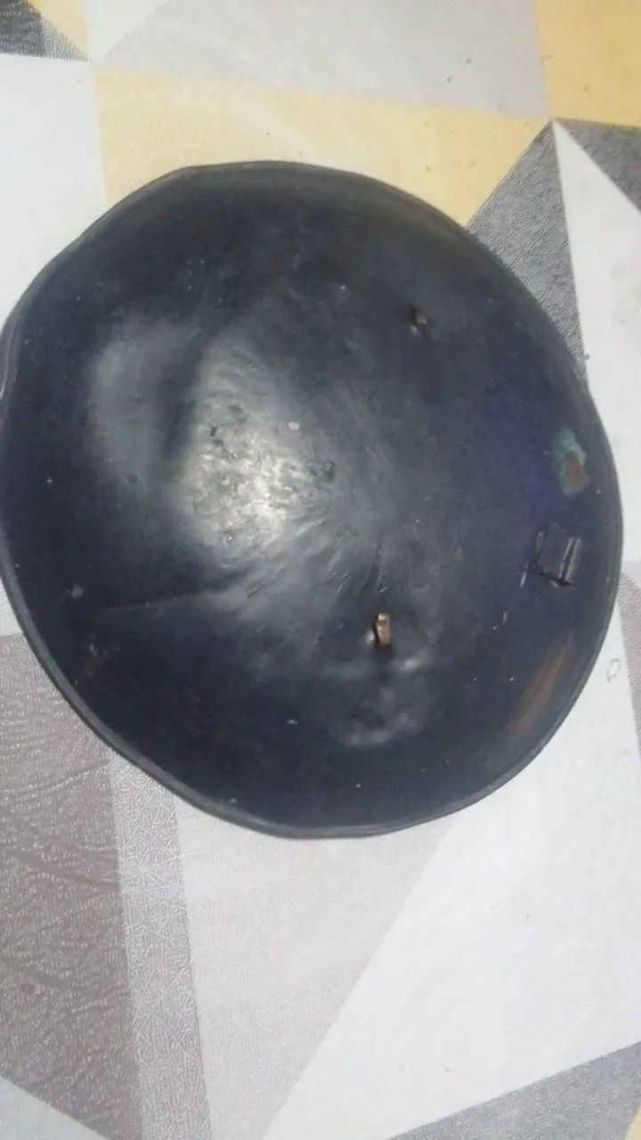 antigo prato de parede peruano em cobre - Foto 2