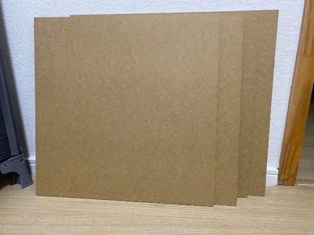 4 chapas de MDF cru 50cm x50 cm 6 mm - Foto 3