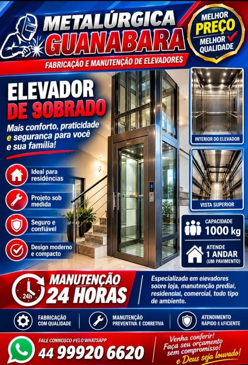 fabricação e manutenção de elevadores 