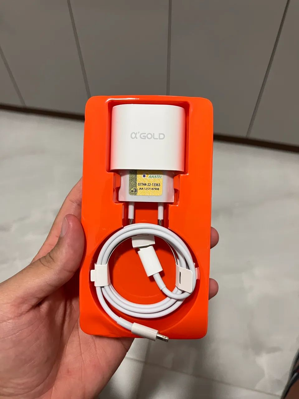 Carregador de iPhone agold original - Foto 4