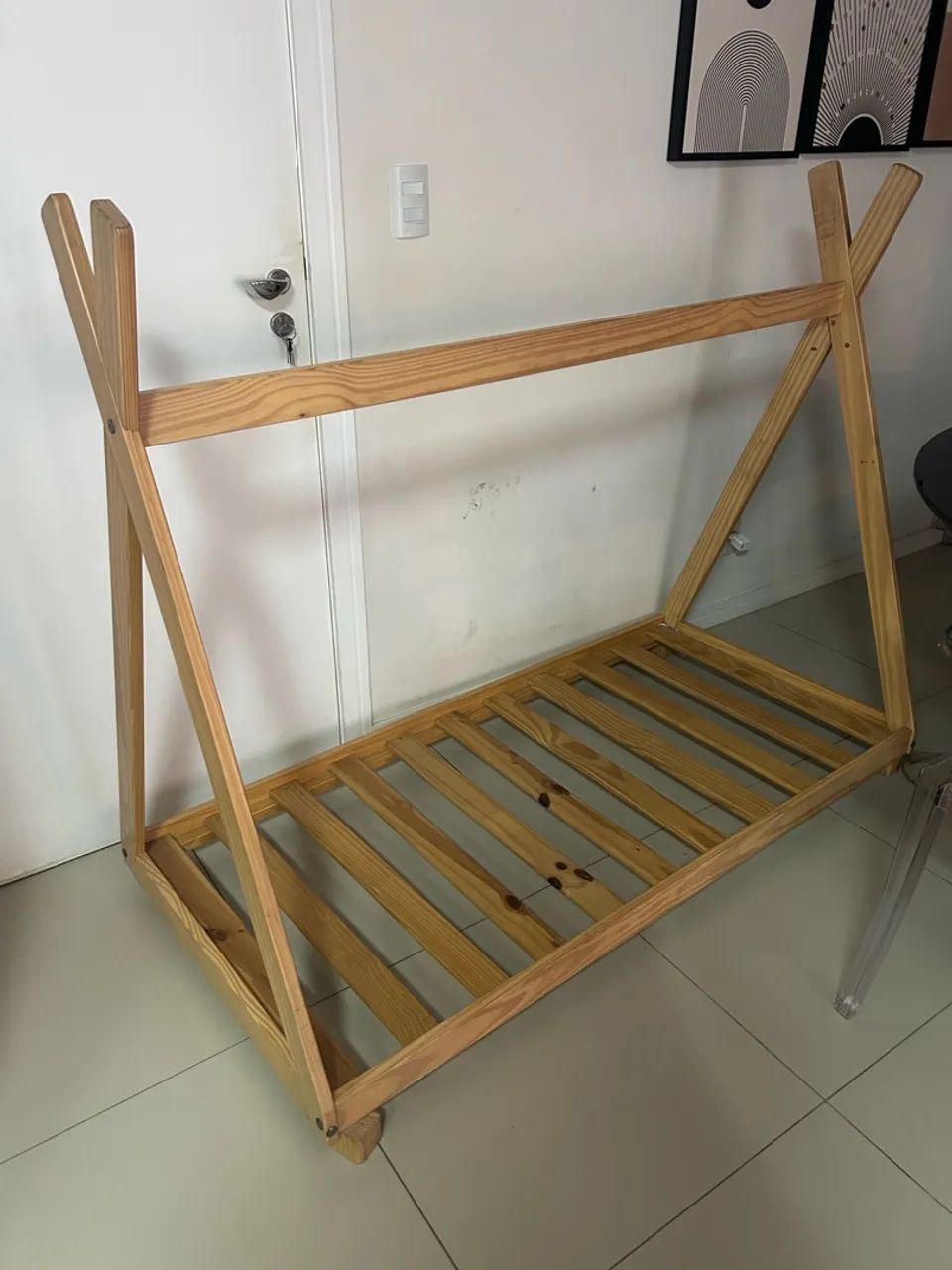 Cama infantil de madeira estilo Montessoriana - Foto 2