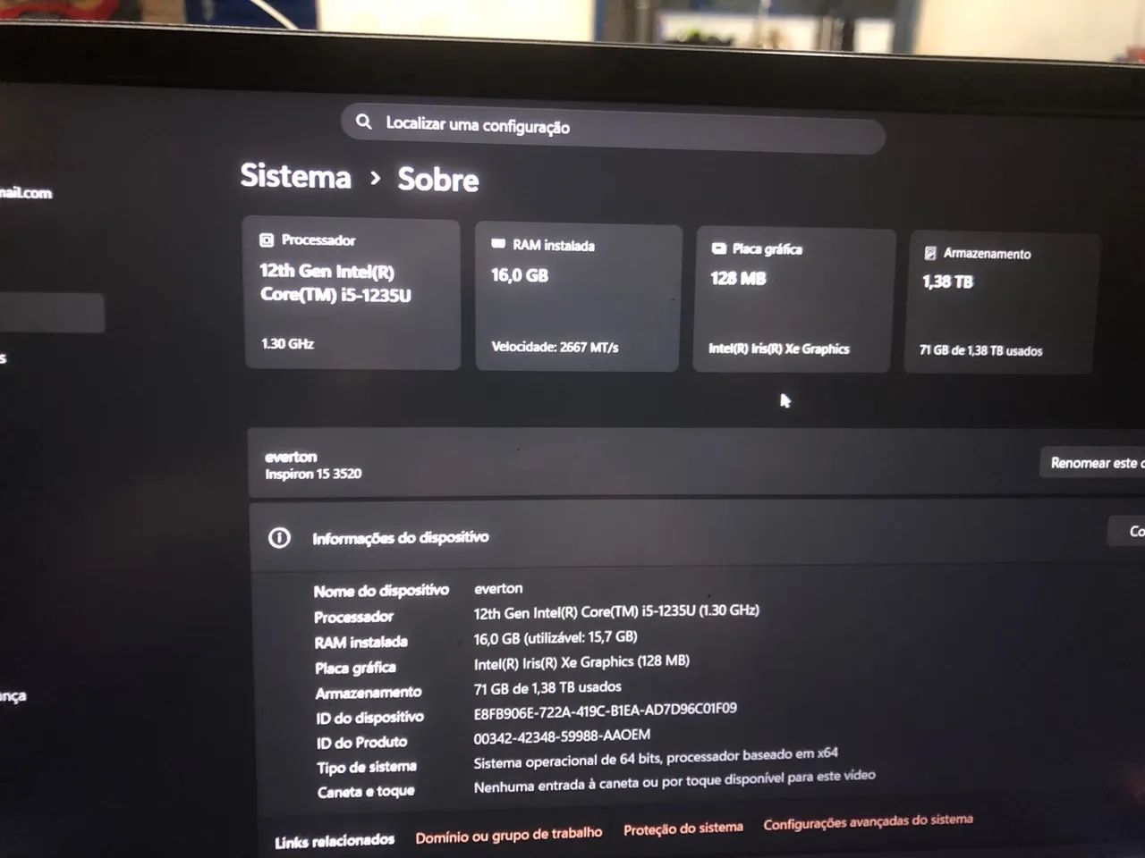 Notebook Dell, preço negociável 