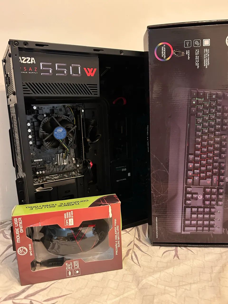 PC GAMER RGB GT 710 I3 10° COM KIT MOUSE E TECLADO GAMER - Foto 2