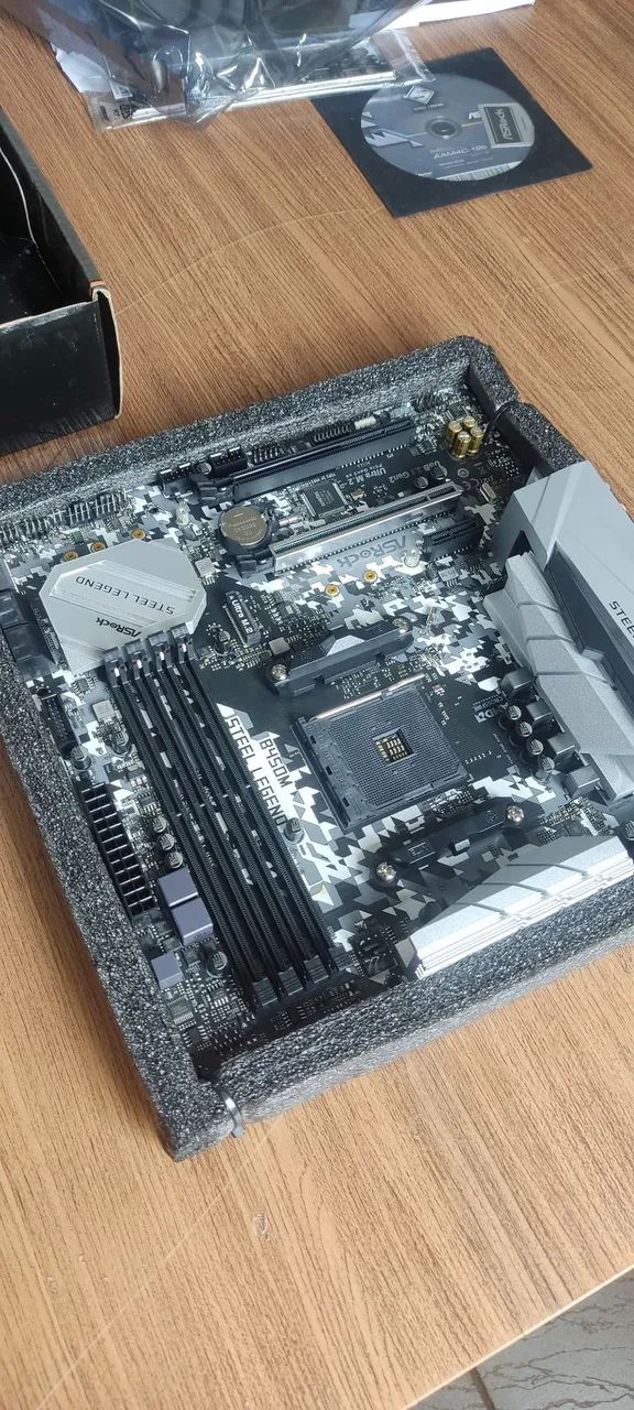 Placa mãe NOVA b450m Steel Legend - Foto 3