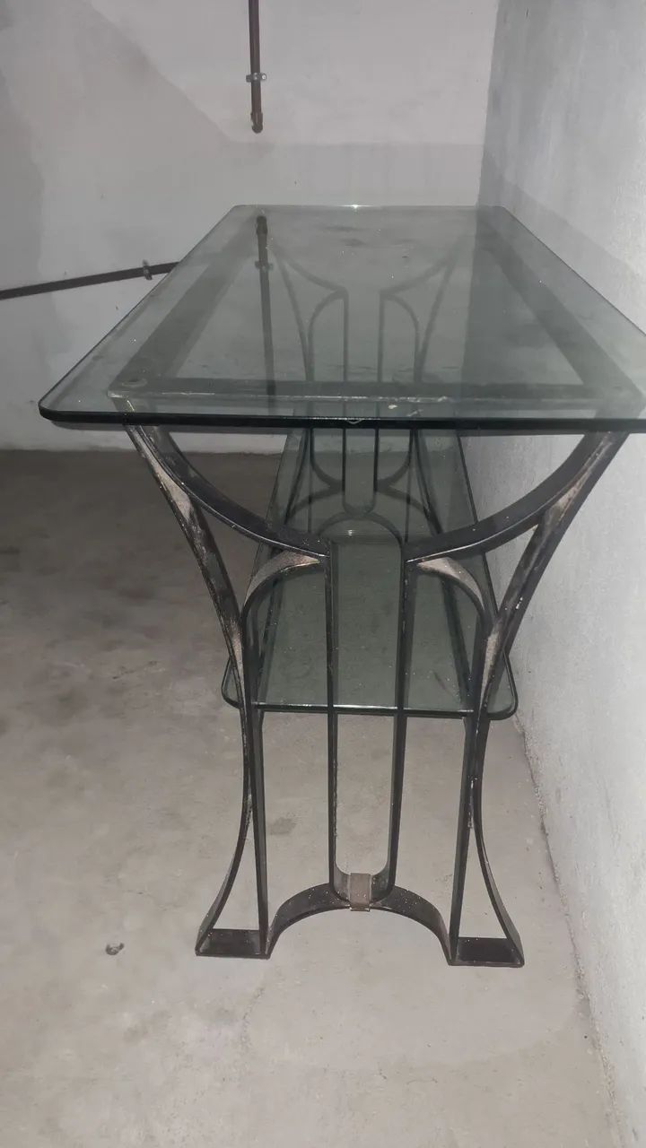 Mesa aparador com vidro 120×55 e 81 de altura  - Foto 2
