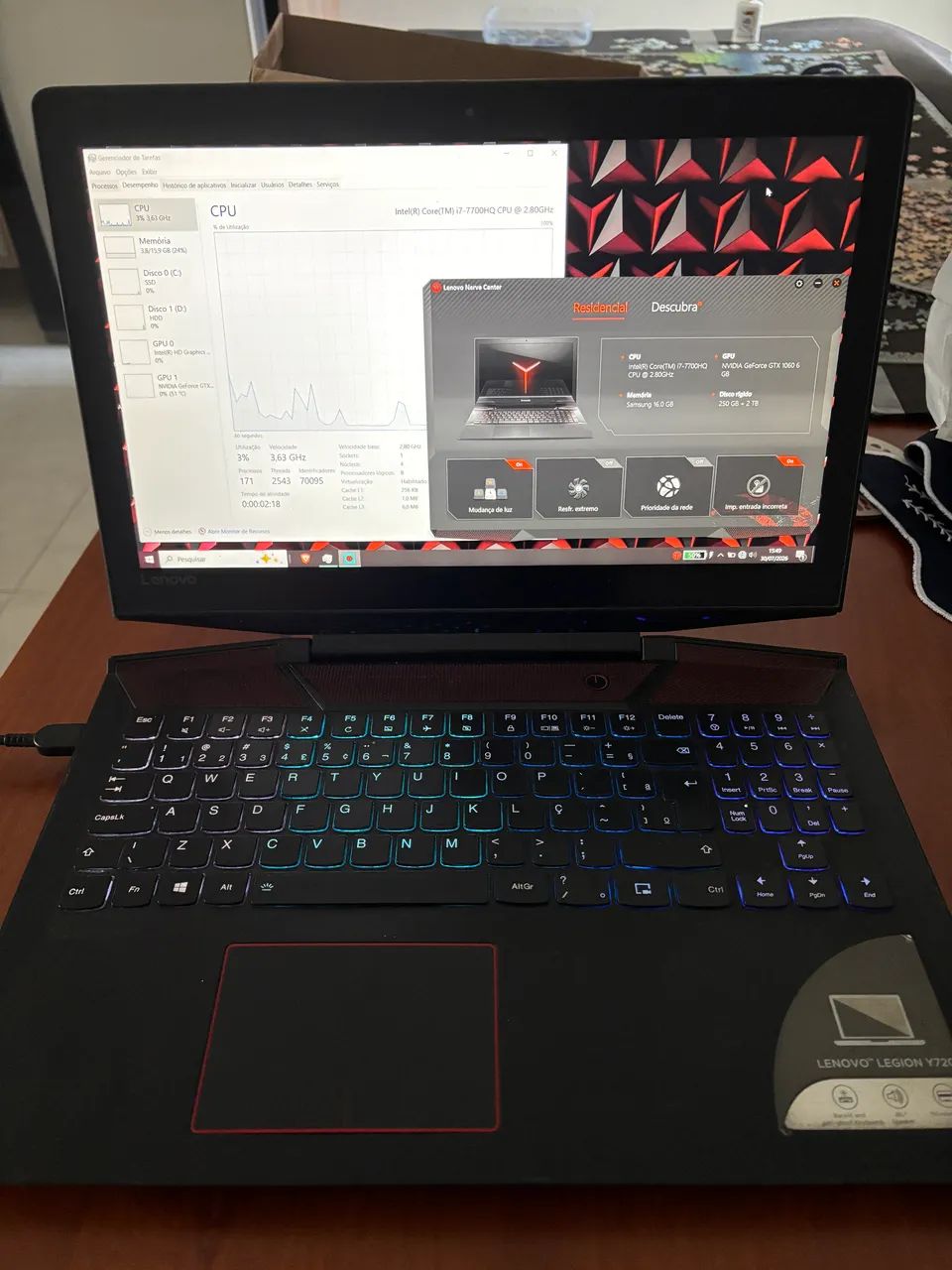 Notebook Gamer Lenovo Legion Y720 - Foto 3