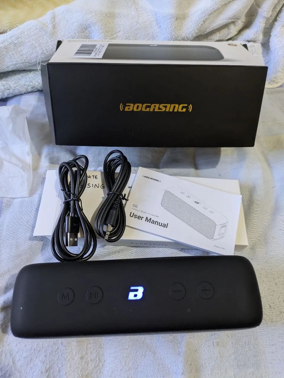 Caixa som bluetooth BOGASING G6, Semi-nova, muito bom!