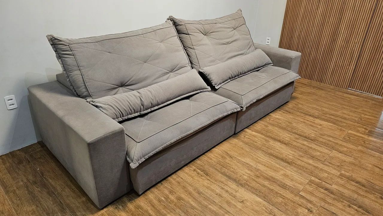 Sofa 5 lugares 2,90m - retrátil e reclinável - Foto 3