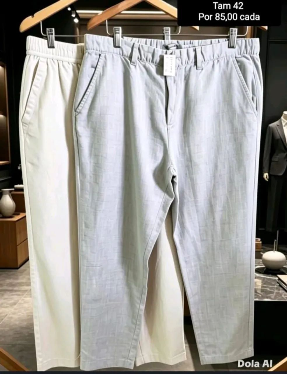 Calça Jeans e Linho 02 Por