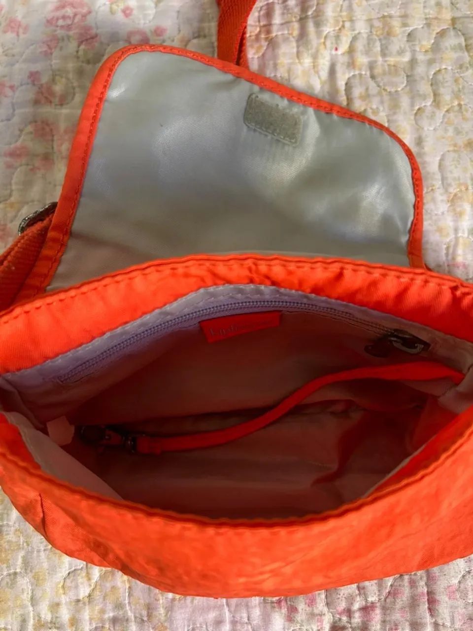 bolsa kipling transversal laranja - Foto 3