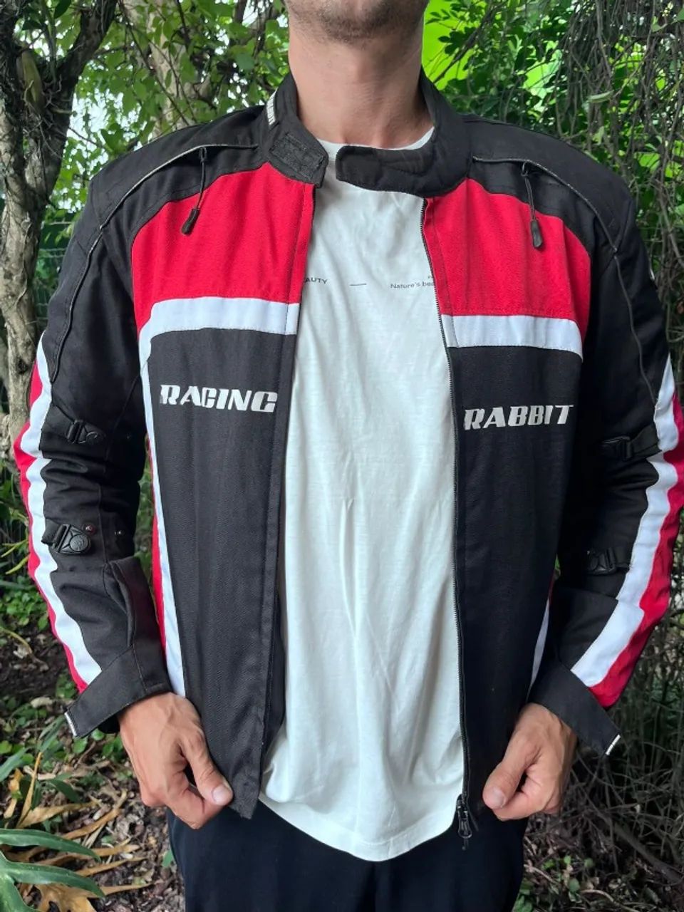 Casaco Jaqueta Proteção Moto Racing Rabbit