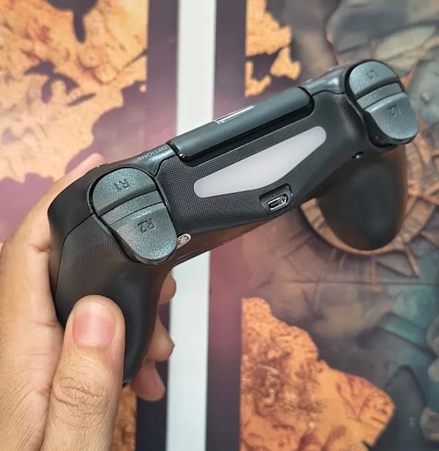 CONTROLE SEM FIO BLUETOOTH PARA PS4 PC CELULAR SMART TV ANDROID E IOS - Foto 4