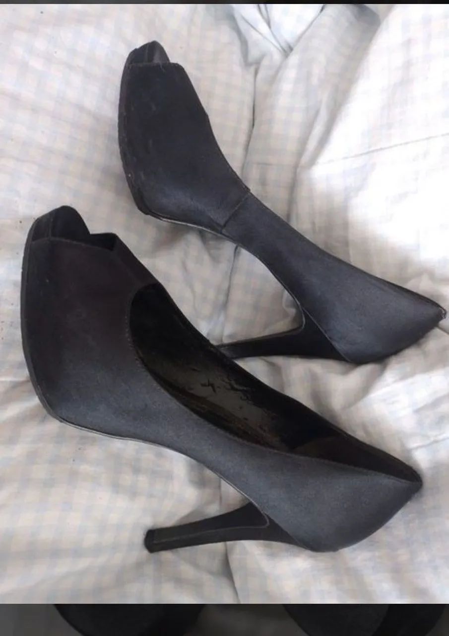Scarpim Peep toe preto n°36 - Foto 4