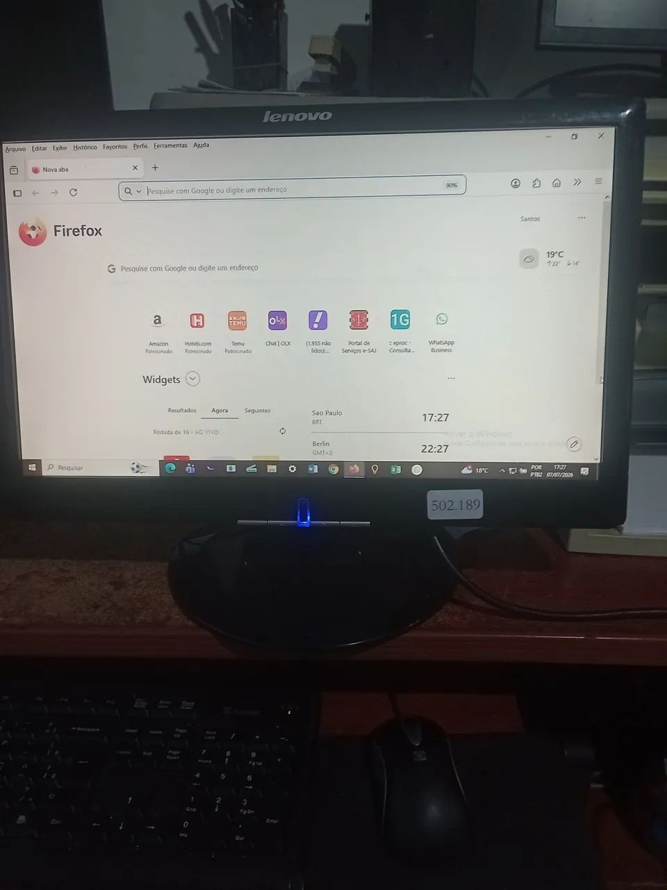 Monitor Lenovo 19 polegadas Funcionando tudo - Foto 4