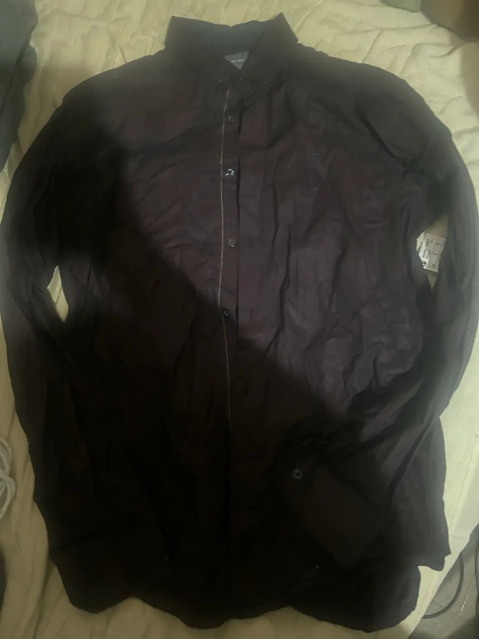  camisa manga longa, marfinno. Nova. - Foto 5