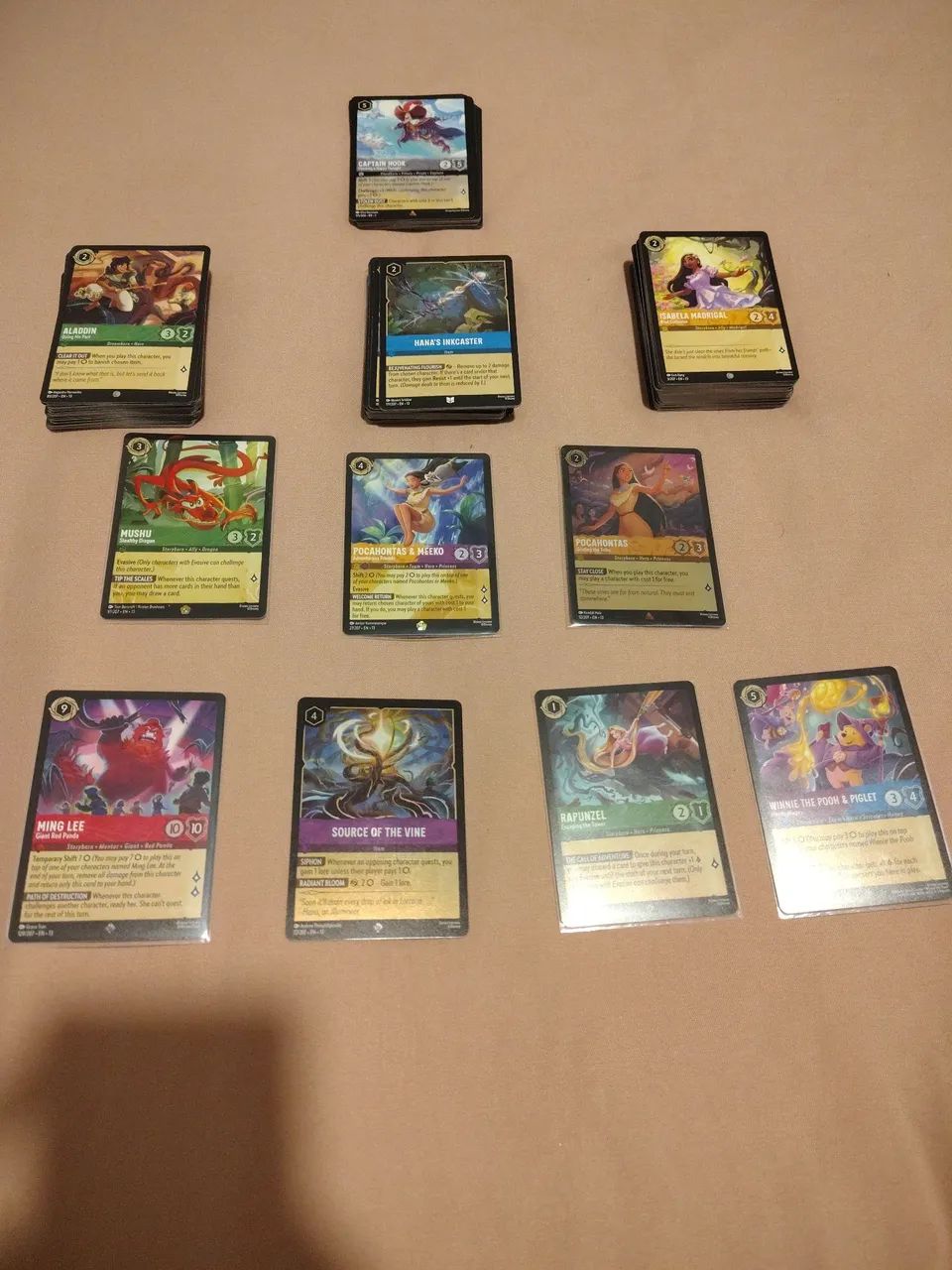 Lote 165 cartas Lorcana 