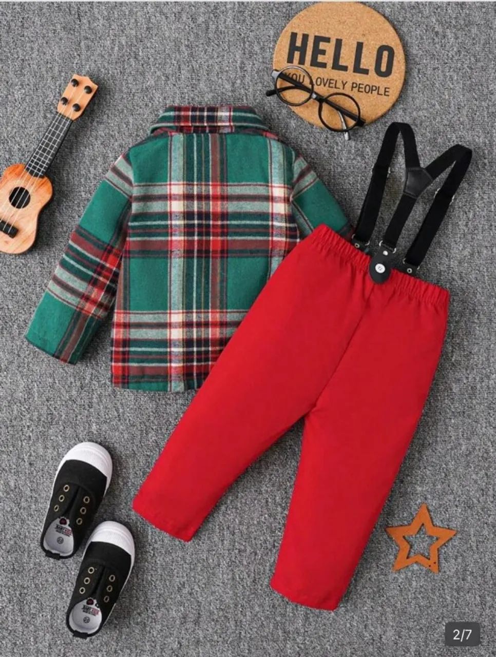 Conjunto social infantil xadrez - Foto 2