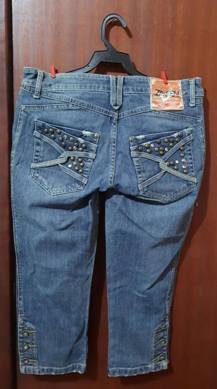 Calça Jeans Capri Anos 2000 - Foto 2