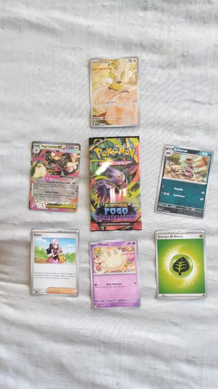 18 cartas pokémons mega evolução 