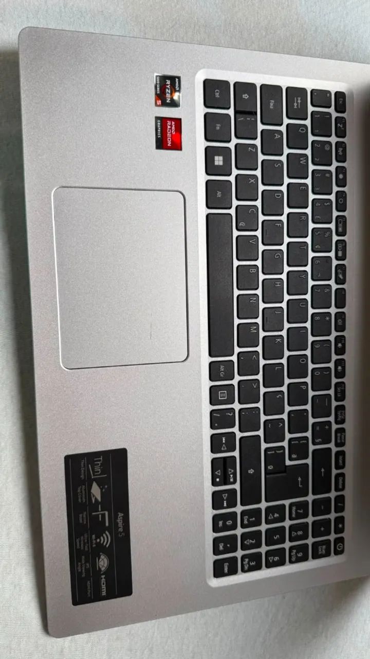 Notebook Acer Aspire 5 (Ryzen 5, 8GB, 256GB SSD) - Impecável + Na Caixa! - Foto 3