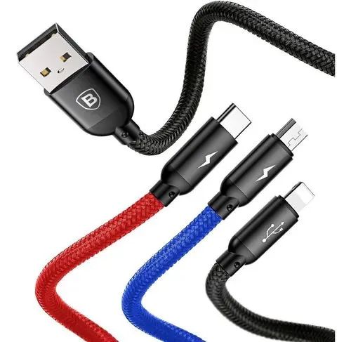 Baseus cabo usb 3 in 1  - Foto 3